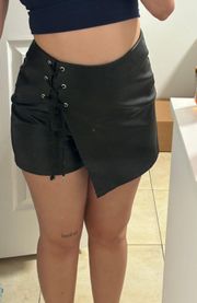 Black Leather Skirt