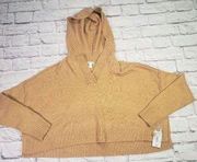 Flirtitude Active Boxy Oversized Cropped Hoodie Jrs Medium Pumpkin Ale