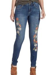 Jag Sheridan Skinny with Embroidery Jeans. Size 2.