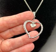 Brighton "Double Heart Dangle" Necklace