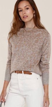 REVOLVE  Wool Blend Hera Sweater Small Cheetah Print NEW NWT Casual