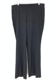 Roz & Ali Pants Women's Size 16 Straight Leg Stretch Waist Dress Trouser Black