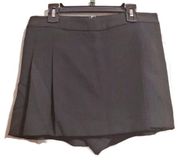 Bongo Black Skort Side Pleats Zippered Back 7