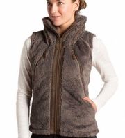 KUHL Flight Breen Fleece Full Zip Vest With Hood Size XS