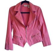 Barbie Pink Moto Motorcycle Draper & Demons Jacket Sz 8