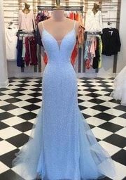 Baby Blue  Prom Dress