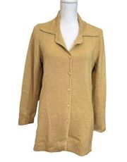 Peruvian Connection Womens Baby Alpaca Wool Sweater Cardigan Size Medium