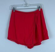 Lovers + Friends | Red Wrap Front Skort Size Small