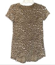 Zoe + Liv Cheetah Print T-Shirt Size XS