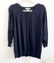 Caslon Cardigan Black Button Up Knit Cardi Sz 2X EUC (Nordstrom Brand)