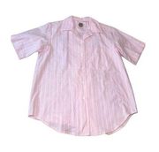 Vintage 1980s Saks Fifth Avenue Women’s Pink Top Size S Made In USA 100% Cotton