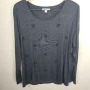 Westport 1968 sparkle Stone Embellished Long Sleeve Shirt