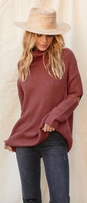 Maroon Turtleneck Sweater