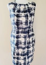 Pendleton abstract silk sheath dress size 6p