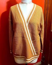 Cozy Casual Mustard Yellow Wrap Cardigan Sz S/M