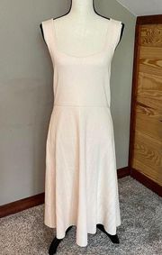 Rib Sweetheart Neck Camisole Dress Blush Petal Pink Large NWT