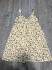 Baby Doll Yellow Sun Dress 