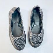 Tahary Flat Shoes  Silver  Size 6.5