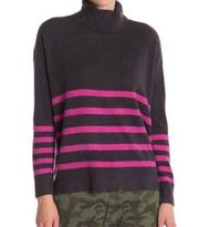 Vince Camuto striped turtleneck sweater pullover