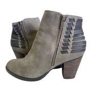 Sugar High Heel Grey Chelsea Boots