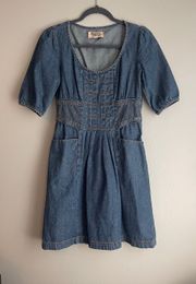 Corset Style denim dress