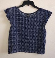 Blue Blouse Top