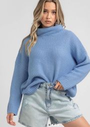 Blue Turtle Neck Sweater