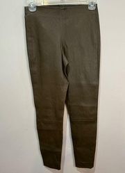 Vince 100% Lamb Leather Legging in Dark Brown Size XS