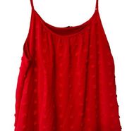 Staccato red dress, knee length