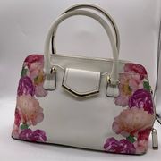 CALVIN KLEIN TOP HANDLE FLORAL SATCHEL