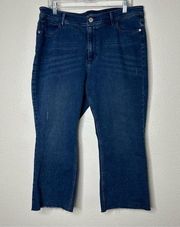 NWT J. Jill Kick Flare Waverly Wash Jean Pants 16 Petite