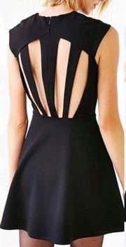 “All Nighter” Cut Out Back Skater Dress