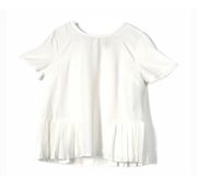 Pleated Hem Blouse, Medium - New!