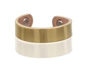 Magnetic Gold Tone Plain Ring - Pain Therapy Energy Ring