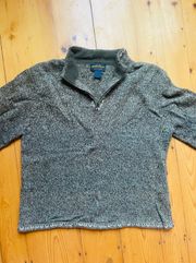 Vintage Quarter-Zip Pullover Sweater