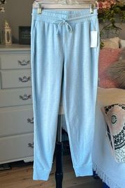 Baby Blue Joggers Comfy Sweatpants Elastic Drawstring Women Small Medium Pockets