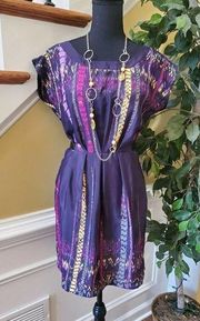 Bebop Purple Short Sleeve Dress Junior's SZ Medium