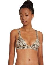 NWT!! Volcom "Ur An Animal" Bathing Suit Bikini Triangle Top Size XS