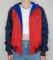 Vintage 90s Ralph Lauren Reversible Fleece Windbreaker Jacket