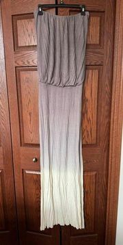 NWT Young, Fabulous & Broke Ombre Tube Maxi Dress MEDIUM