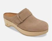 NEW Gentle Souls Kenneth Cole Henley Clog Tan Genuine Leather Cushioned Womens 8