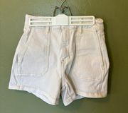 White Denim Shorts