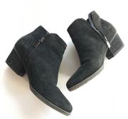 BLONDO 'Valli' Waterproof Bootie‎ Black Suede Womens Size 8M