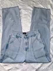 Size 7 Wide Leg Carpenter Jeans