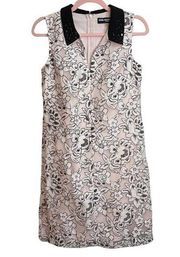 Karl Lagerfeld Light Pink Floral Sleeveless Dress