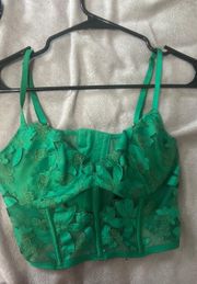 Green Corset Top 