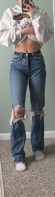 Curve Love Dad Jeans Dark Wash