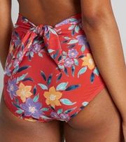 ModCloth The Tanya Crop red floral bikini plus bottom New Sz 2X