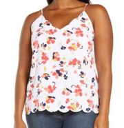 Halogen Floral Scallop Detail Camisole top