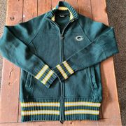 Touch by Alyssa Milano GB Packers Wool Cardigan Sweater